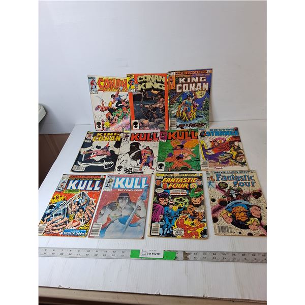 (11) Marvel Comics- Conan, Kull, Fantastic Four