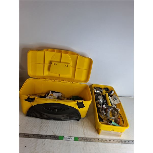 Portable toolbox With Radio, Various Clamps and Fixtures