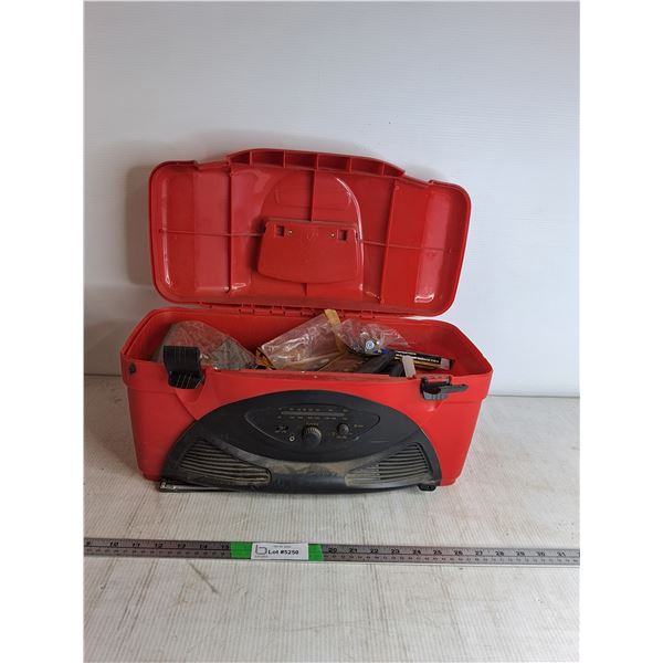 RockBox Toolbox With Radio & Assortment Misc Tools