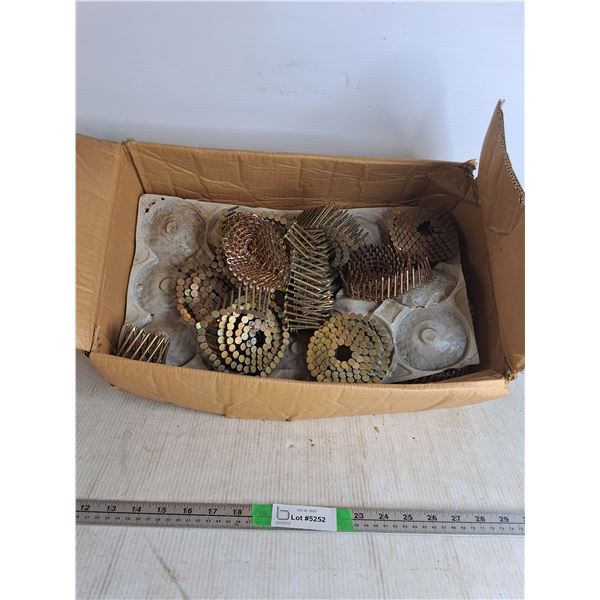 Roofing Nails on a Wire Coil