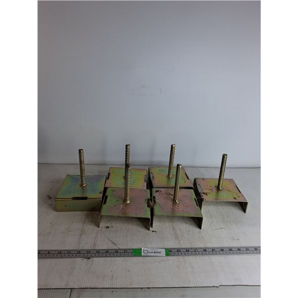 (6) Concrete Anchors 6"x 6 1/4"
