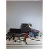 Image 1 : Solar Panel Chargers, Warning Flasher, Binder Clips, Self-Priming Drill Pump, Misc