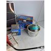Image 4 : Solar Panel Chargers, Warning Flasher, Binder Clips, Self-Priming Drill Pump, Misc