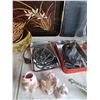 Image 3 : Decorative Wicker Baskets, Serving Platter, Travel Iron, Light Fixture, Soup Bowl, Vases, Misc