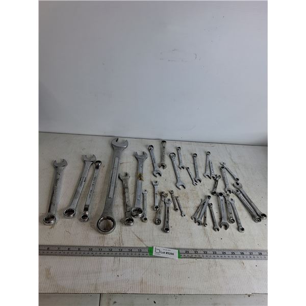 Wrenches of Various Sizes; MasterMechanic, Mastercraft,  Drop Forced Steel (up to 18")