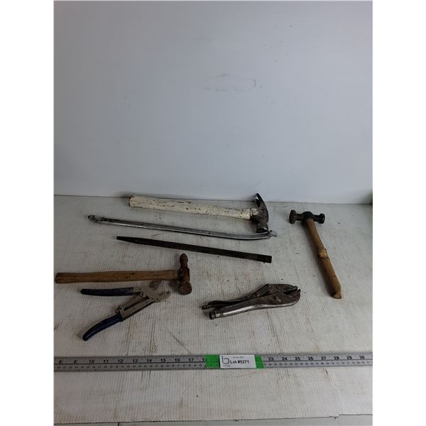 Hammers, Vice Grips, Pry Bar, Misc