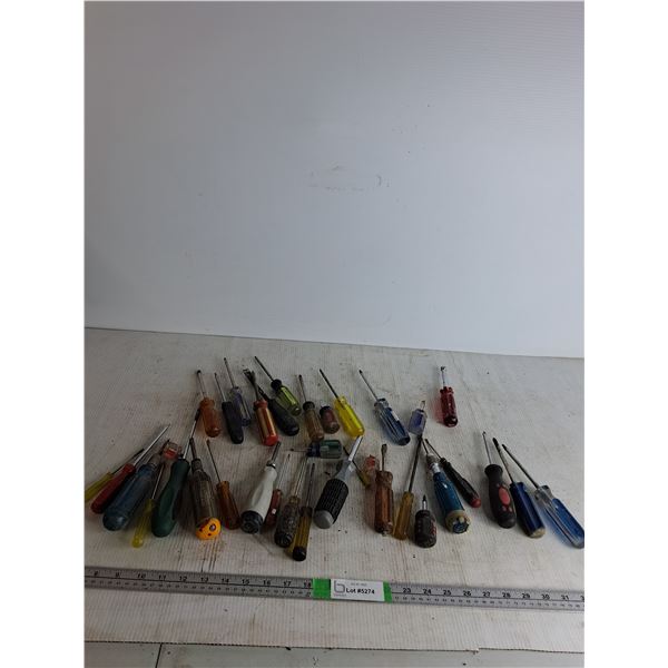 30+ Screwdrivers ; Craftsman, Fuller, Misc