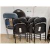 Image 1 : *(6) Metal Folding Chairs Up to 42.5" . Some Paint Stains & Rips, Cannot Ship