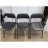 Image 3 : *(6) Metal Folding Chairs Up to 42.5" . Some Paint Stains & Rips, Cannot Ship