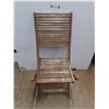 Image 1 : *Folding Wooden Chair 37.5" Tall, Cannot Ship