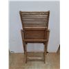 Image 3 : *Folding Wooden Chair 37.5" Tall, Cannot Ship