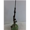 Image 2 : Antique Oil Lamp, Green, Cannot Ship