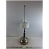 Image 1 : Antique Oil Lamp, Silver with Glass, Cannot Ship