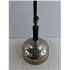 Image 2 : Antique Oil Lamp, Silver with Glass, Cannot Ship