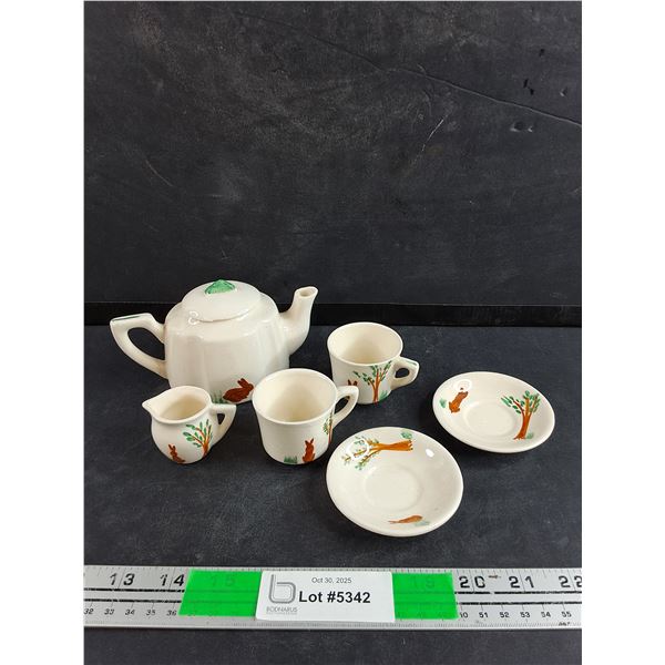 Bunny Rabbit Tea Set