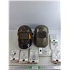 Image 1 : Welding Masks, Wall Light Fixtures - As Is