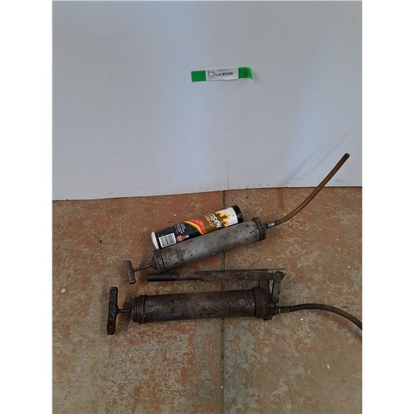 (2) Grease Guns, Precision Synthetic Grease - Cannot Ship