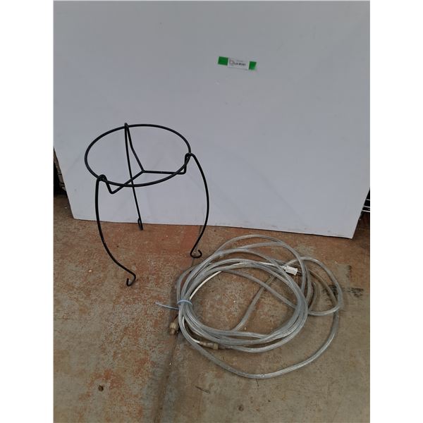*Planter Stand 20" x 12", Outdoor Lights - Powers On, As Is, Cannot Ship