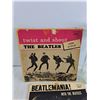 Image 2 : Kitchen Storage Canister, (2) Empty Beatles Vinyl Record Covers