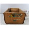 Image 4 : Vintage Wooden Mandarin Crate 12" x 9" x 5", Glass Jars
