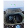 Image 4 : **Pneumatic Wheels, Axe, Hammer, Galvanized Tub with Lid 22" x 12" x 13", Cannot Ship