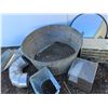 Image 4 : **HVAC Connectors, Hardware Organizer, Oil Lamp, Galvanized Tub, Misc  24" x 11", Cannot Ship