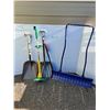 Image 1 : **Shovels, Snow Scoop, Electric Grass Trimmer, Snow Brush/Ice Scraper - Cannot Ship