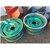 Image 4 : **(2) 15" Rims, Watering Can, Vintage Fuel Can, Bird Feeder, Hoist, Misc, Cannot Ship