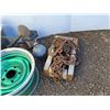 Image 5 : **(2) 15" Rims, Watering Can, Vintage Fuel Can, Bird Feeder, Hoist, Misc, Cannot Ship