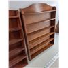 Image 3 : (2) Wooden Wall Mounted Display Shelves 17" x 13"
