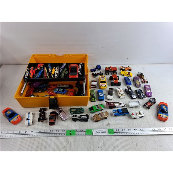 Umco Tackle Box 13" x 6" x 7", Various Toy Cars