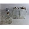 Image 4 : Glass Milk Bottles, Liquor Bottle, Kitchen Storage Canisters - PICK UP ONLY