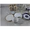 Image 6 : Tea Cups & Saucers, Tea Candle Holders,  5" Vase, Kitchen Storage Canisters,  Pickup Preferred
