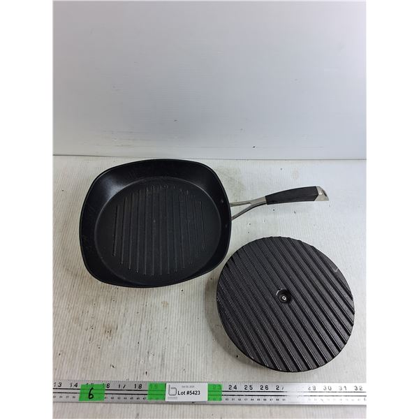 12" Grilling Pan, Burger Press