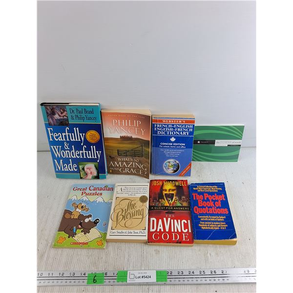 (8) Books - Philip Yancey, Great Canadian Puzzles, French - English Dictionary
