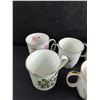 Image 2 : (5) Springfield Bone China Coffee Cups