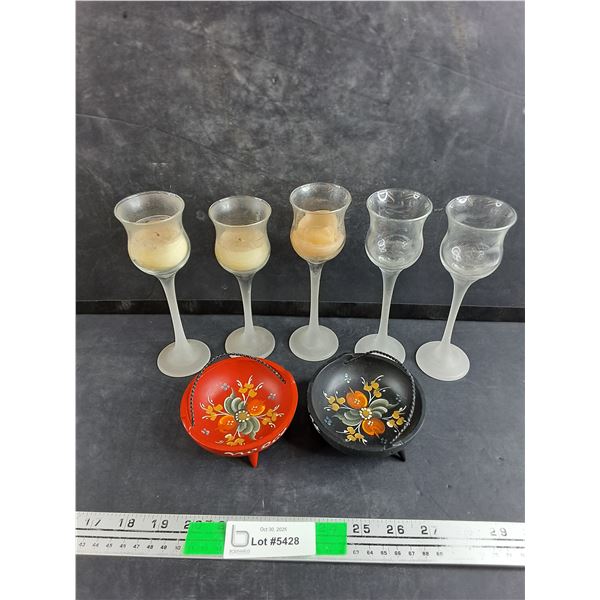 Various Tea Candle Holders