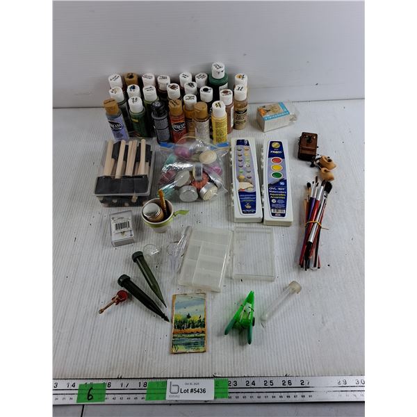 Acrylic Paints, Brushes, Tea Candles, Watercolors, Mini Playing Cards - Misc, Cannot Ship