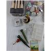 Image 5 : Acrylic Paints, Brushes, Tea Candles, Watercolors, Mini Playing Cards - Misc, Cannot Ship