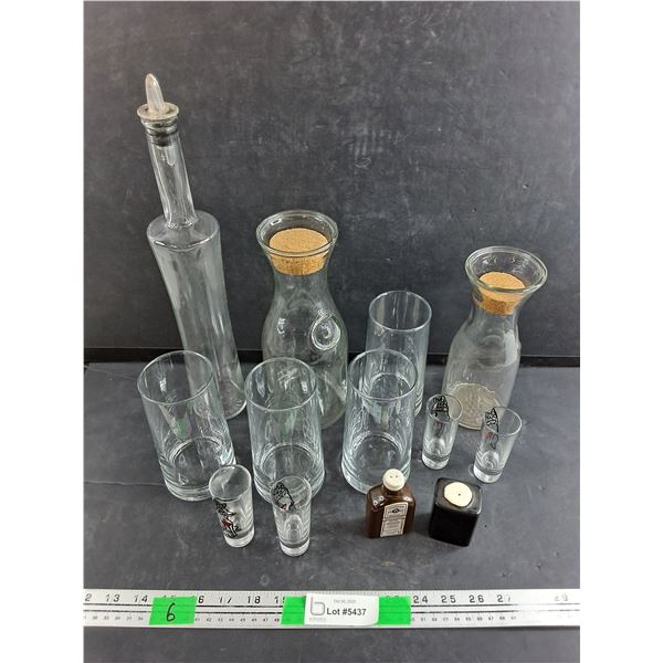 Glasses, Salt & Pepper Shakers, Kitchen Storage Canisters, Glass Oil Bottle