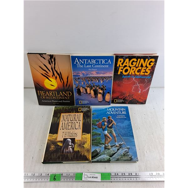 (5)  Books - Natural America, Mountain Adventure, Raging Forces