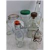Image 3 : Glass Bottles, Spice Shaker, Oil Bottle, Coin Bank, Misc
