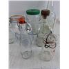 Image 4 : Glass Bottles, Spice Shaker, Oil Bottle, Coin Bank, Misc