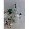 Image 5 : Glass Bottles, Spice Shaker, Oil Bottle, Coin Bank, Misc