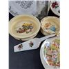 Image 7 : Decorative Plates, Childrens Dishes, Crystal Salt & Pepper Shakers, Cake Server