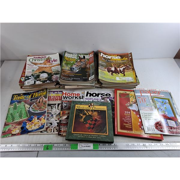 Various Magazines -Taste of Home, Canadian Horse, Handcrafted Ornaments