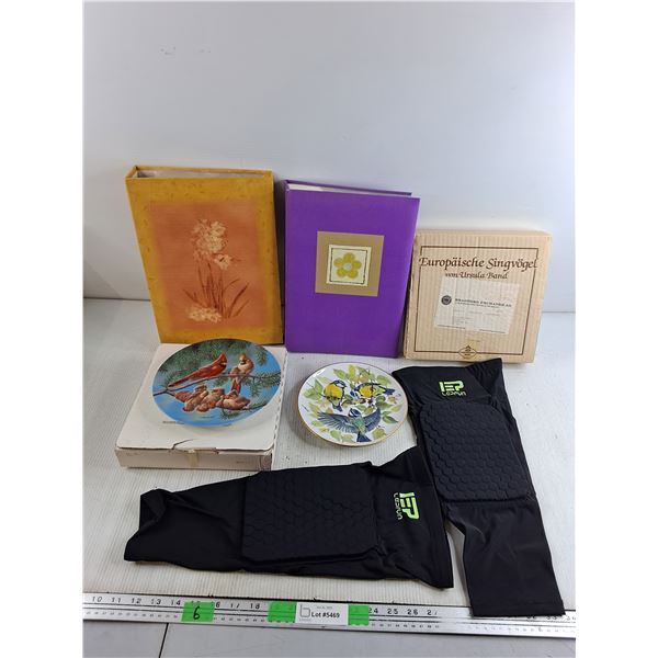 Bradford Exchange Painted Ceramic Plates, Picture Albums, Lepfun Knee Pads