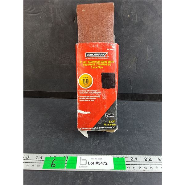 Benchmark 3" x 24" Aluminum Oxide Belts