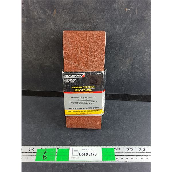 Benchmark 3" x 18" Aluminum Oxide Belts