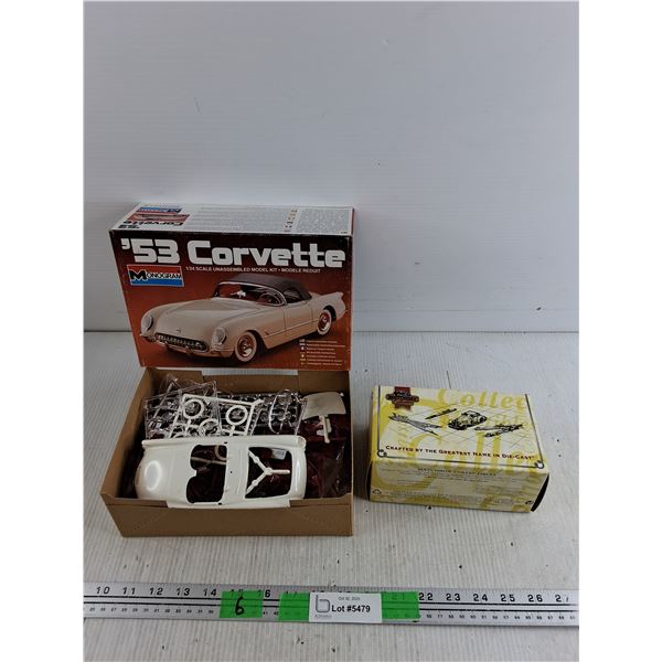 1953 Corvette 1:24 Model Kit & Matchbox Collectibles Empty Box